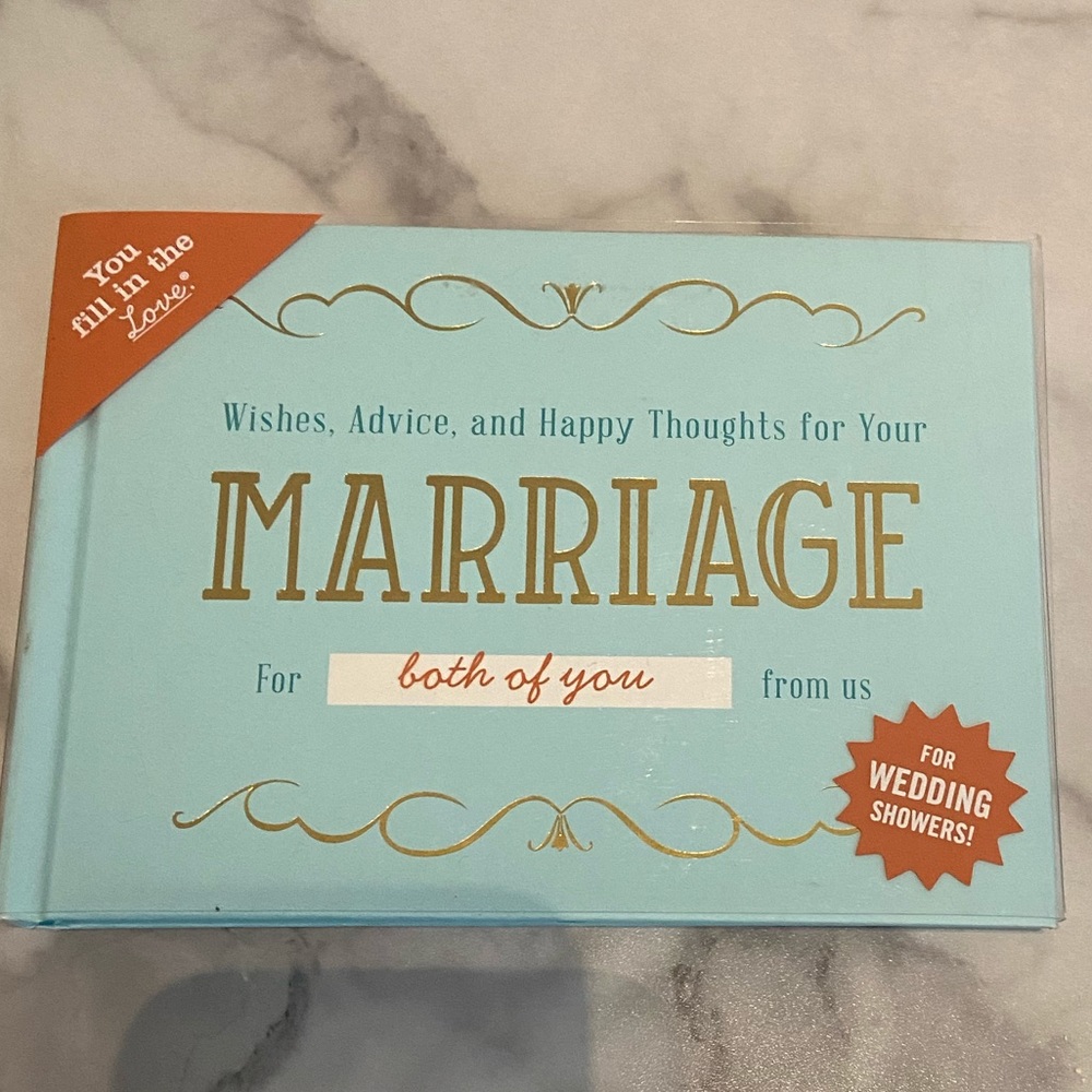 Fill In Marriage Book
